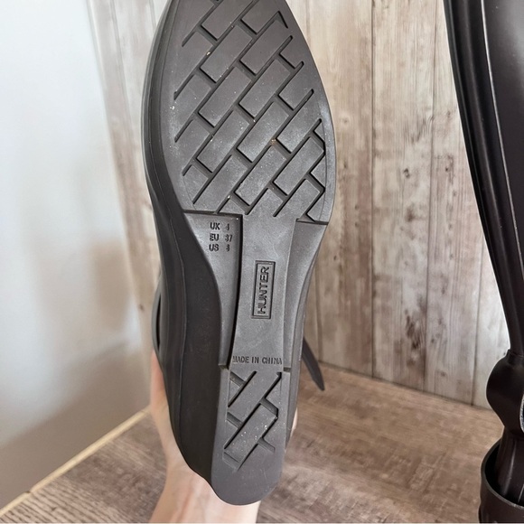 Hunter Wedge Tall Rain Boots Size 6 - Picture 6 of 9